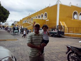 Alfonso Galindo with daughter Zara in Izamal – Best Places In The World To Retire – International Living